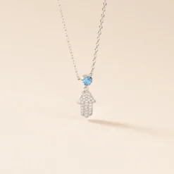 Collier Fidelma Argent Blanc Spinelle Oxyde De Zirconium