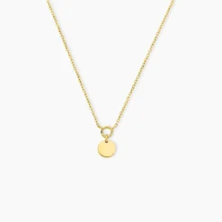 Collier Finesse Acier Jaune