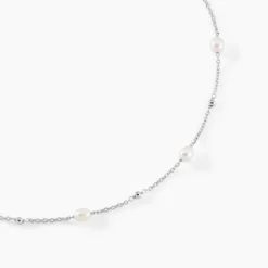 Collier Flawless Argent Blanc Perle De Culture