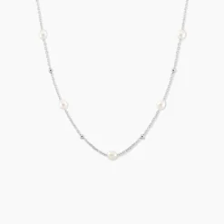 Collier Flawless Argent Blanc Perle De Culture