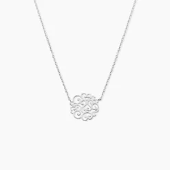 Collier Floride Argent Blanc