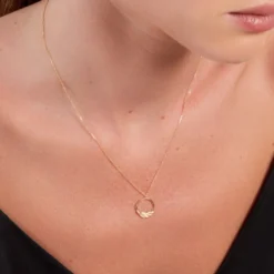 Collier Foliel Or Jaune