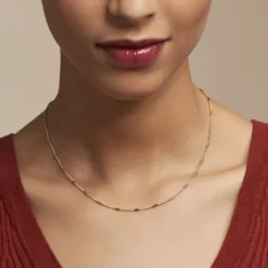 Collier Frans Plaqué Or