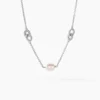 Collier Gaetane Argent Blanc Perle De Culture Oxyde De Zirconium