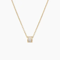 Collier Gia Plaqué Or Jaune Oxyde De Zirconium