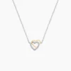 Collier Gine Or Jaune Argent Blanc Oxyde De Zirconium
