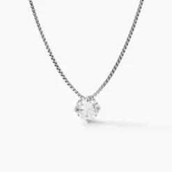 Collier Giulya Argent Blanc Oxyde De Zirconium