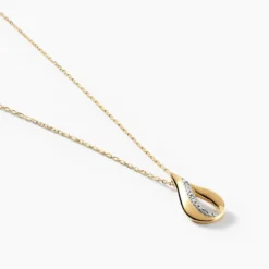 Collier Goccie Or Jaune Diamant