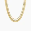 Collier Golden Liana Acier Jaune