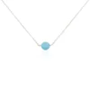 Collier Graziana Argent Blanc Turquoise