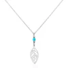 Collier Grethel Argent Blanc Turquoise