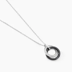 Collier Grizzel Argent Blanc Oxyde De Zirconium