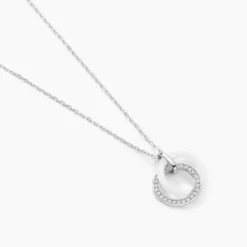 Collier Grizzel Argent Blanc Oxyde De Zirconium