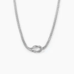 Collier Haria Argent Blanc