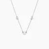 Collier Hearten Argent Blanc