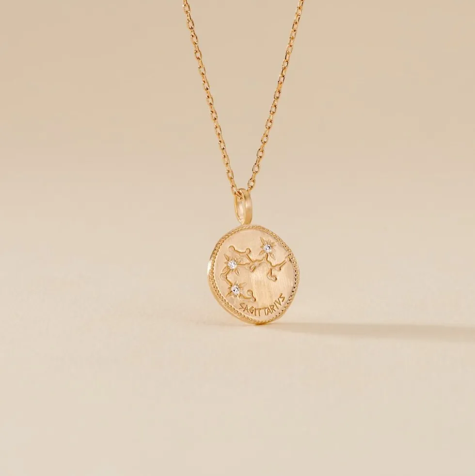 Collier Iago Plaqué Or Oxydes De Zirconium
