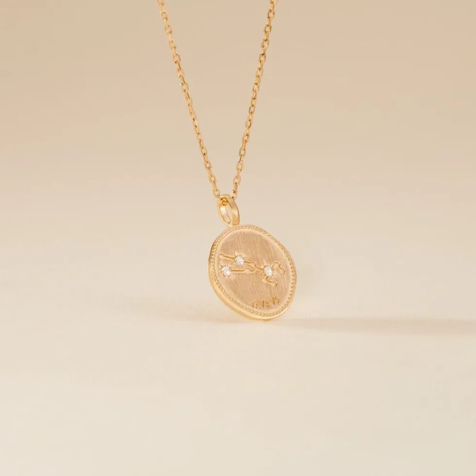 Collier Iago Plaqué Or Oxydes De Zirconium