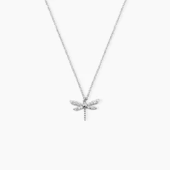 Collier Indiana Argent Blanc Oxyde De Zirconium