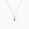 Collier Iolo Or Jaune Emeraude