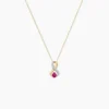 Collier Iolo Or Jaune Rubis