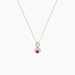Collier Iolo Or Jaune Rubis
