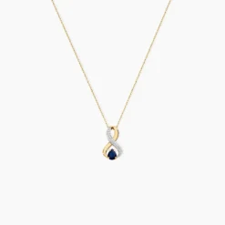 Collier Iolo Or Jaune Saphir