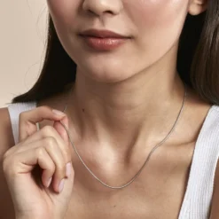 Collier Iroise Argent Blanc