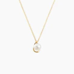 Collier Isaure Or Jaune Perle De Culture