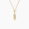 Collier Ishaae Plaqué Or Jaune Oxyde De Zirconium