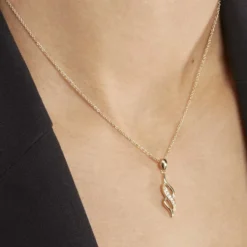 Collier Ishaae Plaqué Or Jaune Oxyde De Zirconium