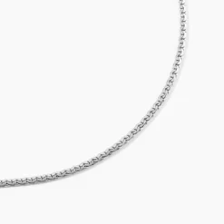 Collier Ivy Maille Haricot Or Blanc