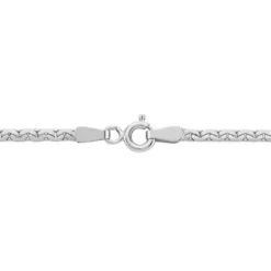 Collier Ivy Maille Haricot Or Blanc