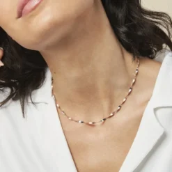 Collier Izar Torsadee Or Bicolore