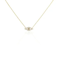 Collier Izia Plaqué Or Jaune Oxydes De Zirconium