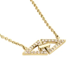 Collier Izia Plaqué Or Jaune Oxydes De Zirconium