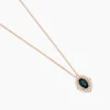 Collier Janna Or Rose Topaze Et Oxyde De Zirconium