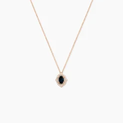 Collier Janna Or Rose Topaze Et Oxyde De Zirconium