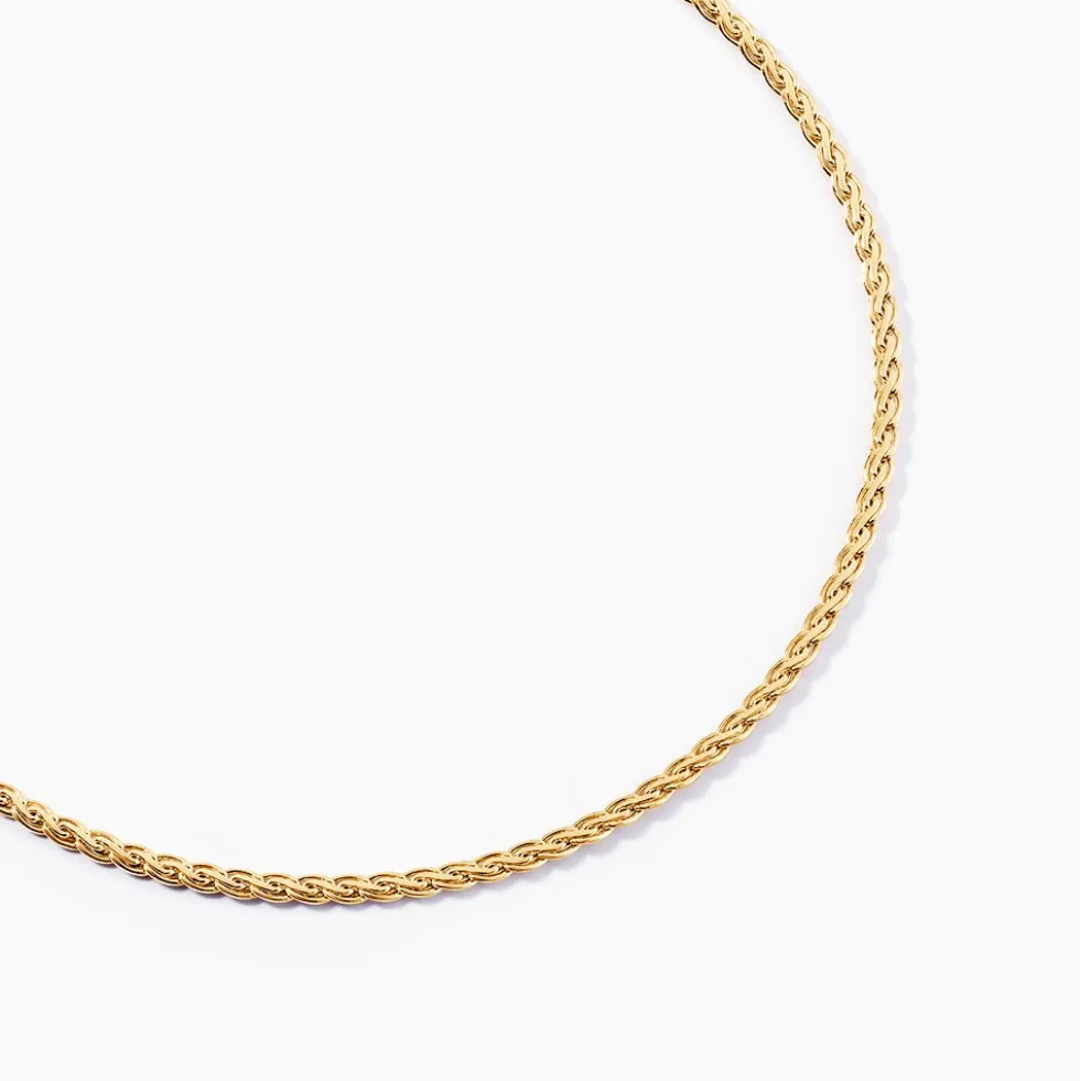 Collier Jayna Maille Palmier Or Jaune