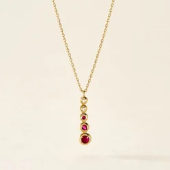Collier Josephine Or Jaune Rubis