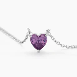 Collier Kelvyn Argent Blanc Oxyde De Zirconium