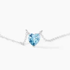Collier Kelvyn Argent Blanc Oxyde De Zirconium