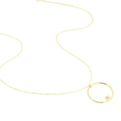 Collier Kimly Or Jaune Oxyde De Zirconium