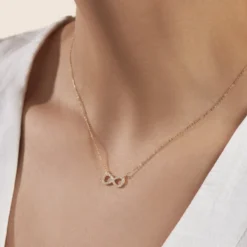 Collier Klothilda Or Jaune Oxyde De Zirconium