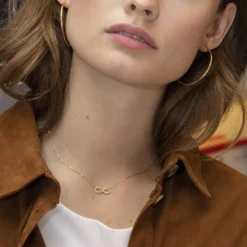Collier Klothilda Or Jaune Oxyde De Zirconium