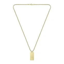 Collier Lacoste Adventurer Acier Jaune