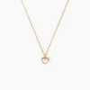 Collier L'amour Coloré Or Jaune Nacre