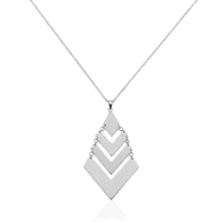 Collier Laure Acier Blanc