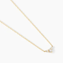 Collier Laurentius Or Jaune Diamant Synthétique
