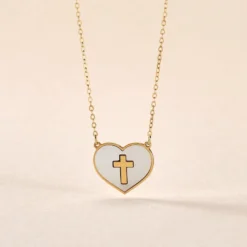 Collier Lawrie Or Jaune Nacre