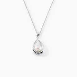 Collier Layanne Argent Blanc Perle De Culture